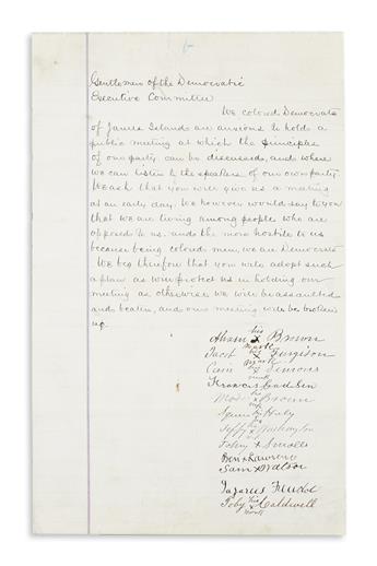 (HAYES, RUTHERFORD B.) Archive of 153 items on the 1876 election in South Carolina,